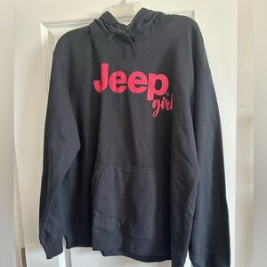 Jeep Black Hoodie with Pink Jeep Girl Logo